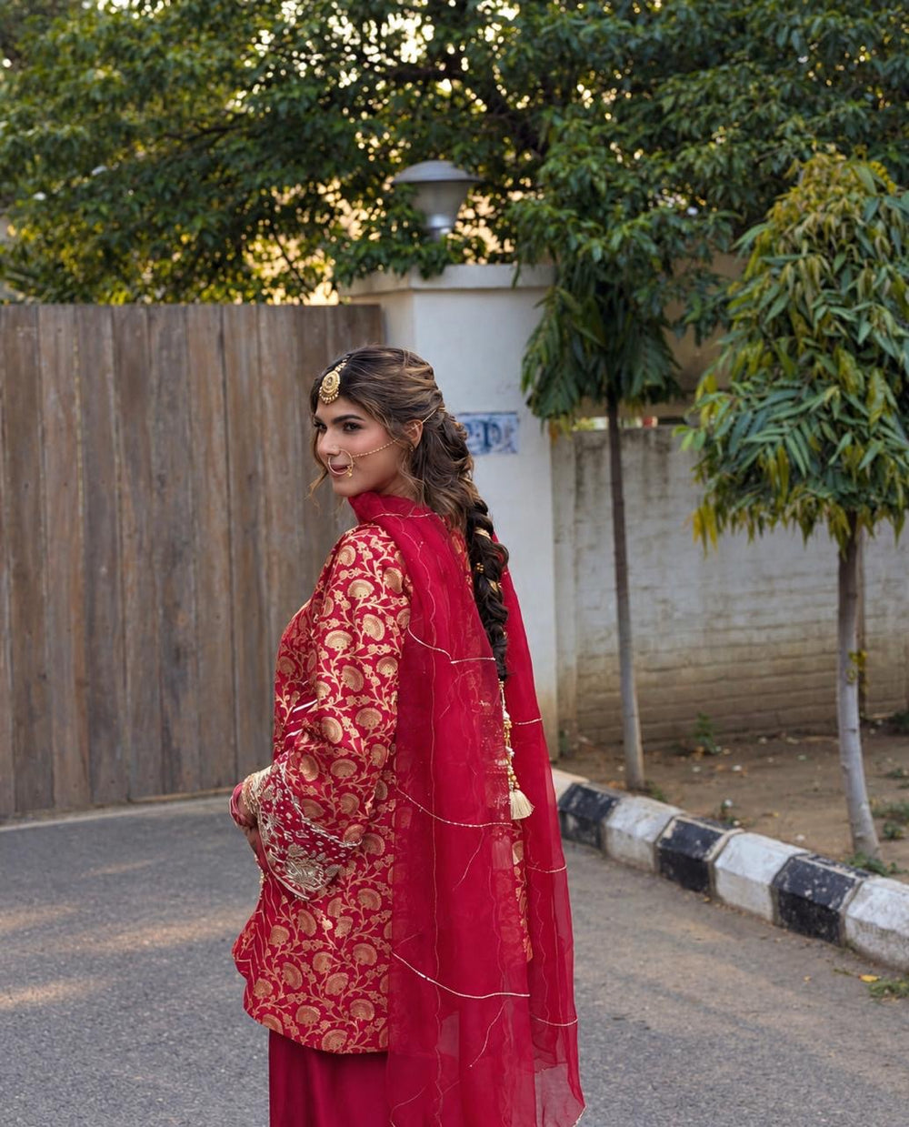 Brocade Choga Salwar Set