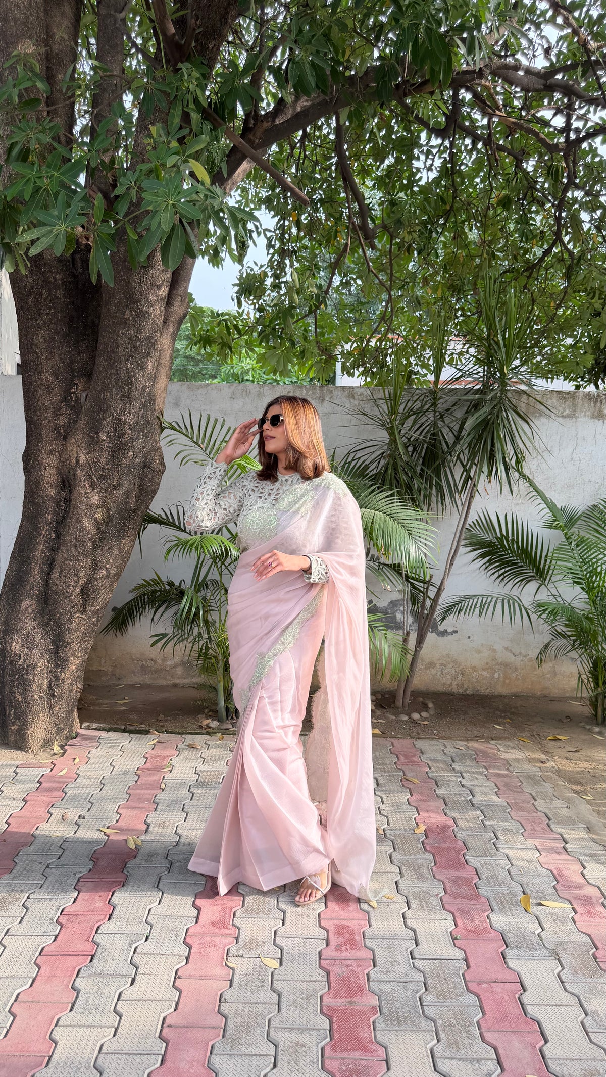Pearl Blush Saree