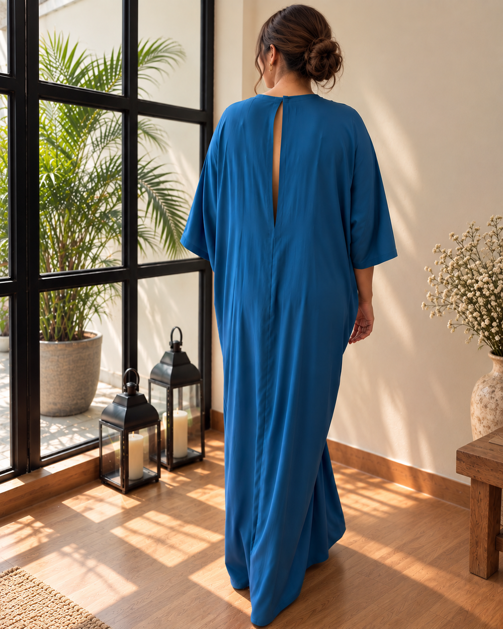 Sapphire Drape Kaftan