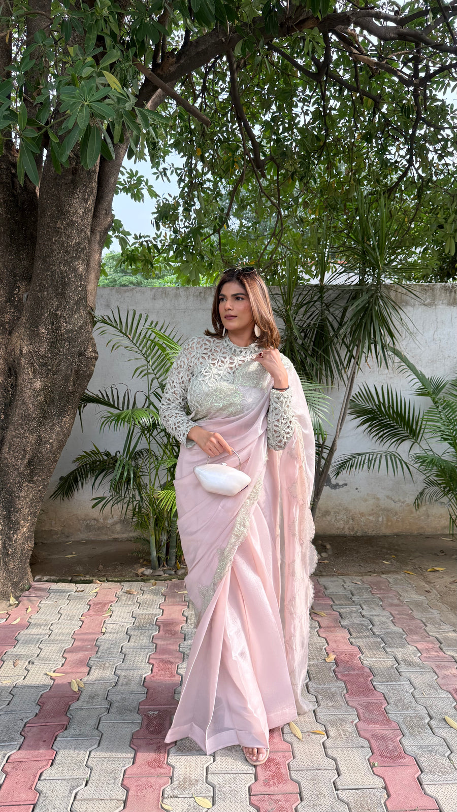 Pearl Blush Saree