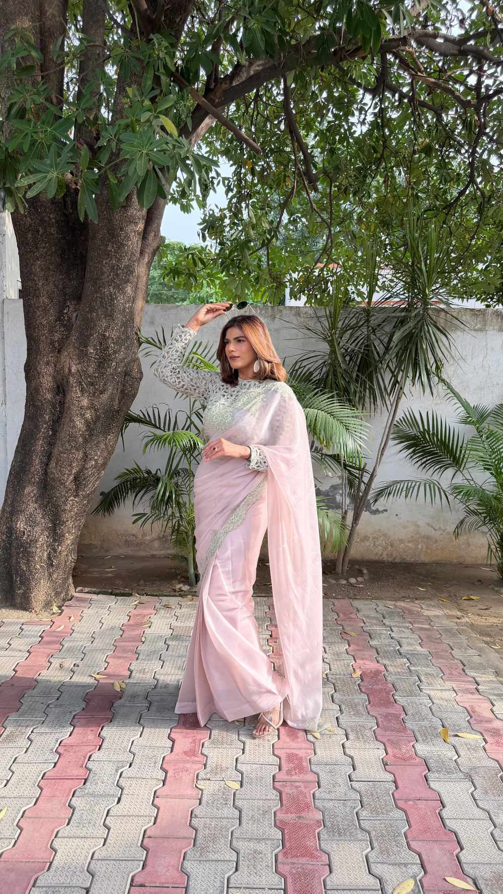 Pearl Blush Saree