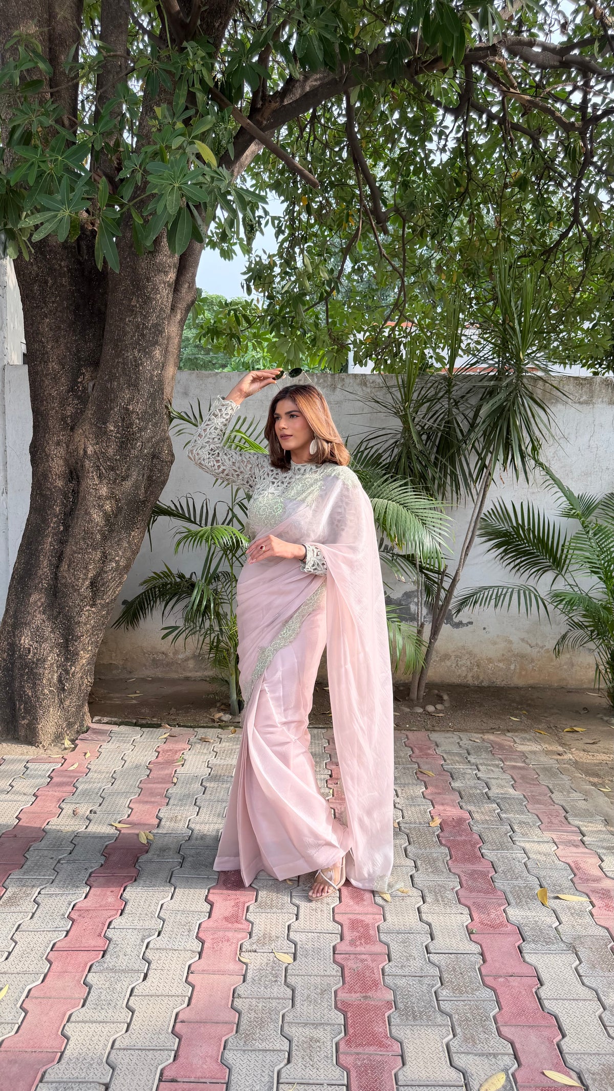 Pearl Blush Saree