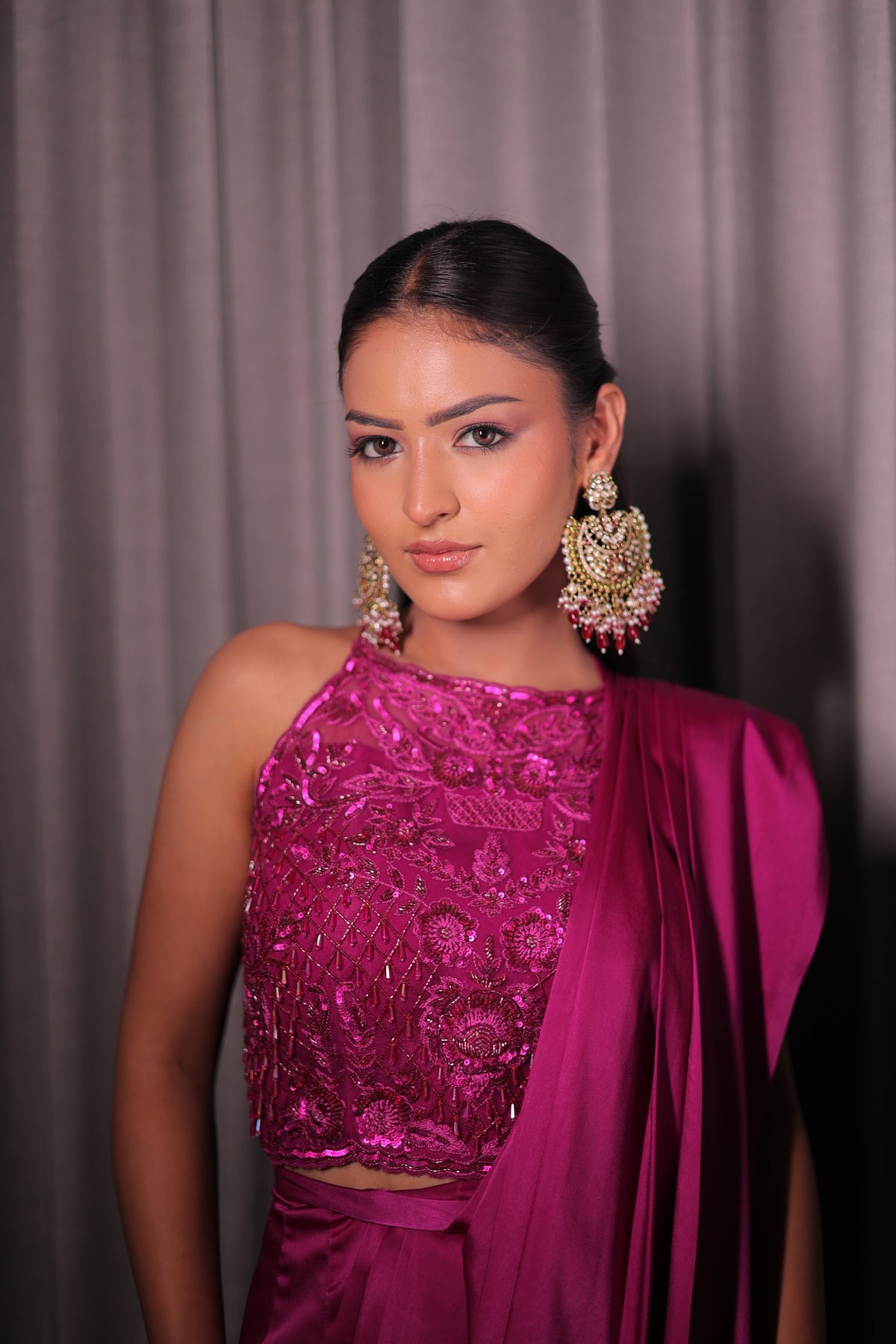 Drape in Pink Saree
