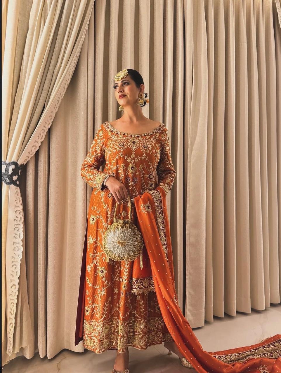 Royal Brocade Silk Hand-Embroidered Suit Set