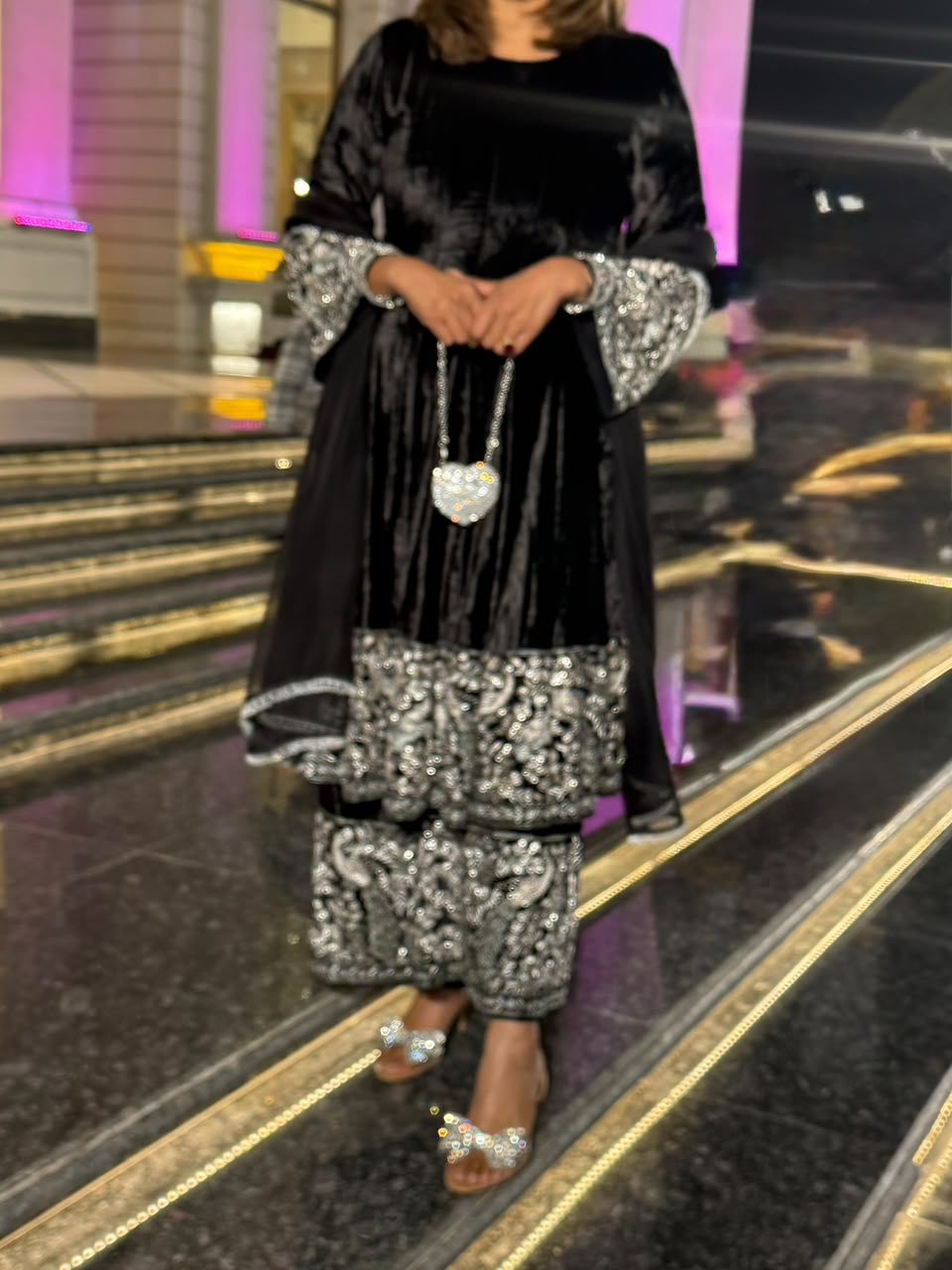 Pure Silk Velvet Anarkali Suit