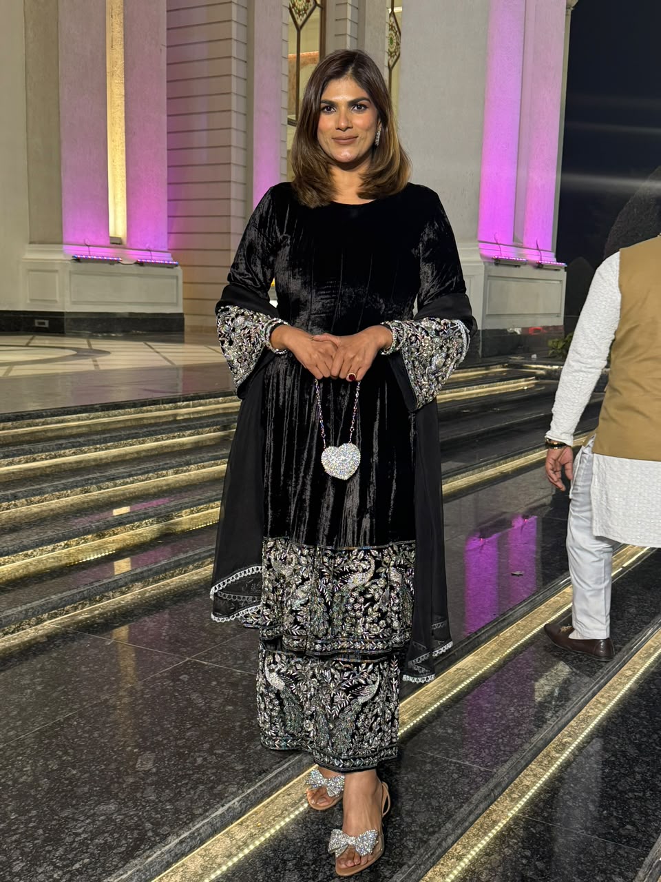 Pure Silk Velvet Anarkali Suit